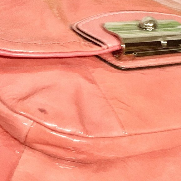 COACH 19299 KRISTIN PATENT LEATHER ROSE HOBO BAG MSRP $328 - Picture 8 of 16